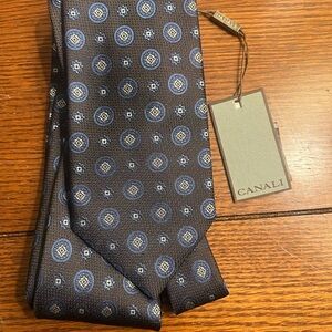 Canali Brown Patterned Tie